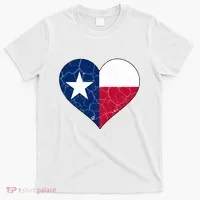 Texas Strong Distressed Heart T-Shirt thumb 0