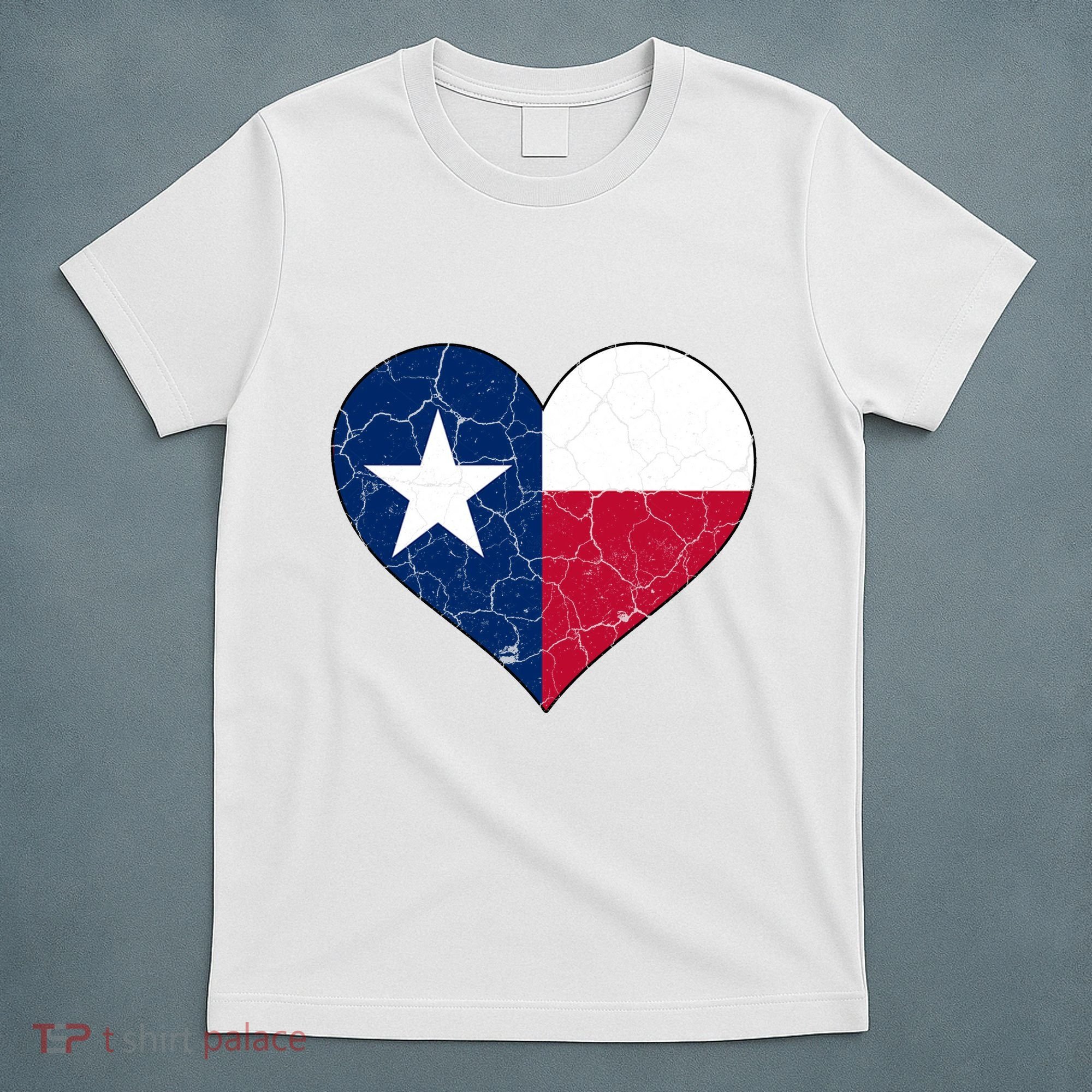 Texas Strong Distressed Heart T-Shirt