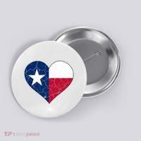 Texas Strong Distressed Heart Button thumb 0