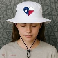 Texas Strong Distressed Heart Bucket Hat thumb 3