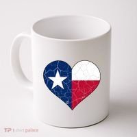 Texas Strong Distressed Heart Coffee Mug thumb 0
