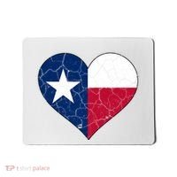 Texas Strong Distressed Heart Mousepad thumb 0