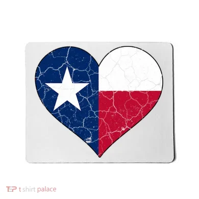 Texas Strong Distressed Heart Mousepad