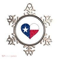 Texas Strong Distressed Heart Ornament thumb 0