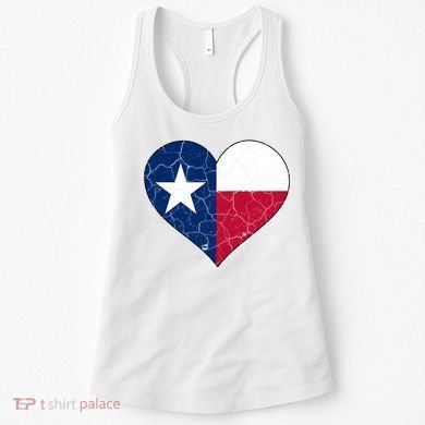 Texas Strong Distressed Heart Women's Tank Top