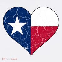 Texas Strong Distressed Heart Baby Bodysuit thumb 2