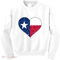 Texas Strong Distressed Heart Kids Sweatshirt thumb 0