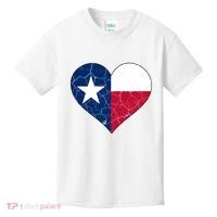 Texas Strong Distressed Heart Kids T-Shirt thumb 0
