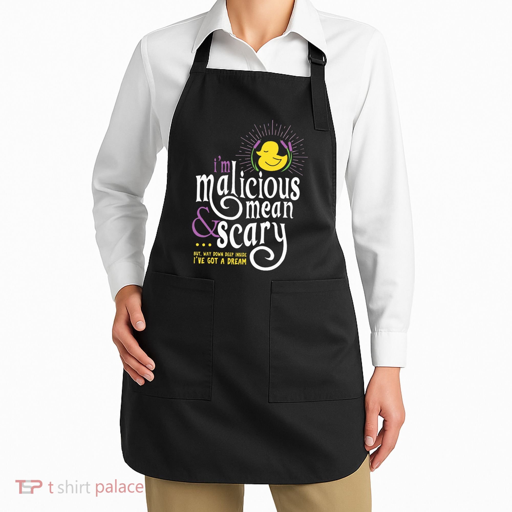The Snuggly Duckling Malicious Mean & Scary Apron