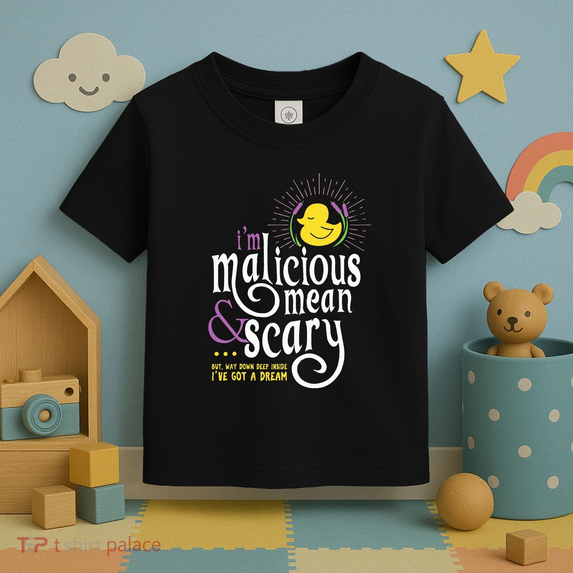 The Snuggly Duckling Malicious Mean & Scary Toddler T-Shirt