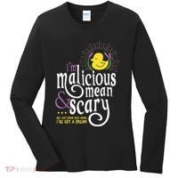 The Snuggly Duckling Malicious Mean & Scary Women's Long Sleeve Shirt thumb 0