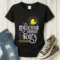 The Snuggly Duckling Malicious Mean & Scary Women's T-Shirt thumb 3