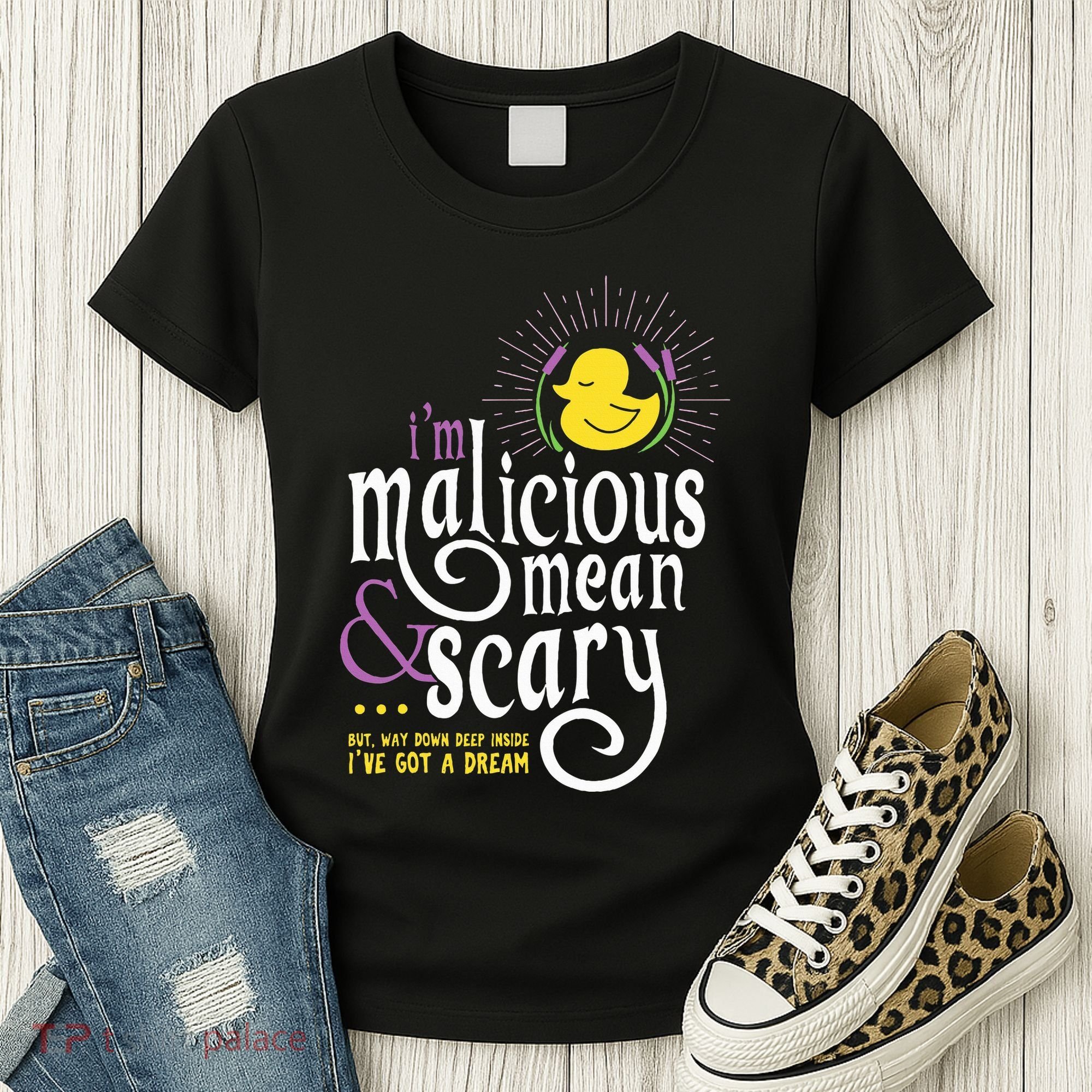 The Snuggly Duckling Malicious Mean & Scary Women's T-Shirt