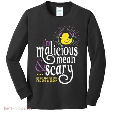 The Snuggly Duckling Malicious Mean & Scary Kids Long Sleeve Shirt