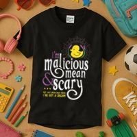 The Snuggly Duckling Malicious Mean & Scary Kids T-Shirt thumb 3