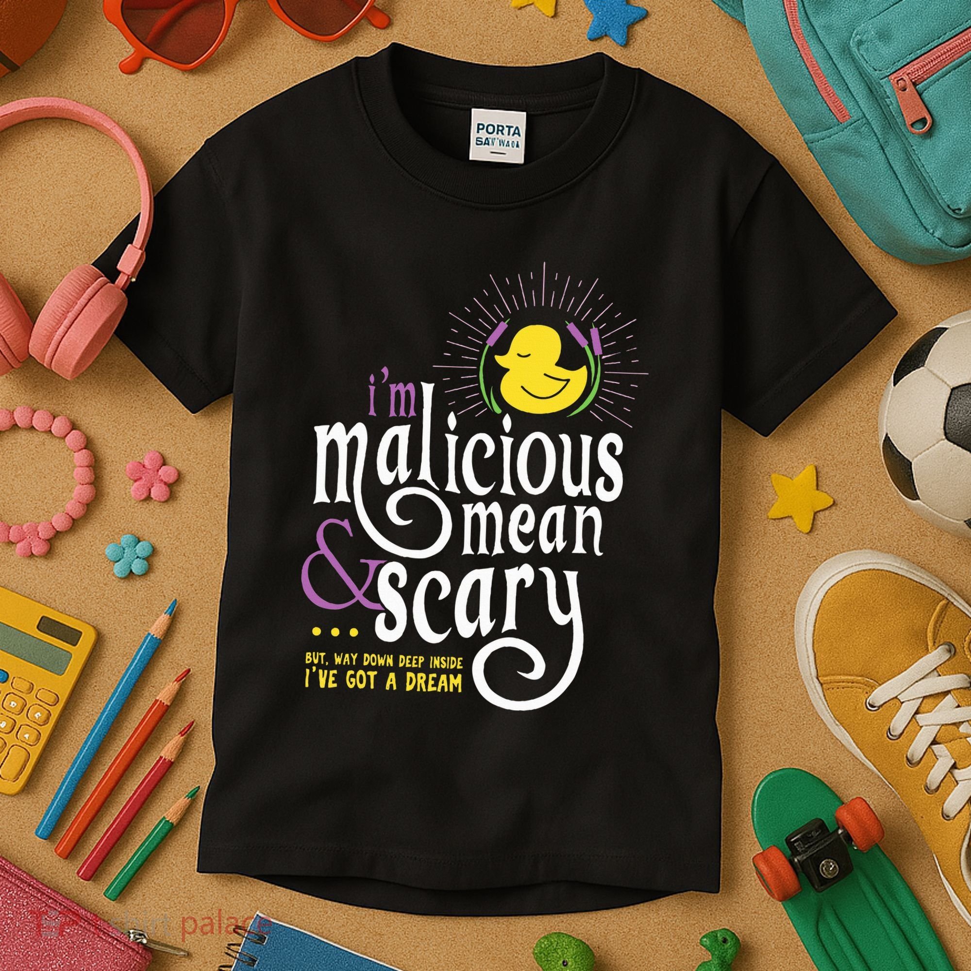 The Snuggly Duckling Malicious Mean & Scary Kids T-Shirt