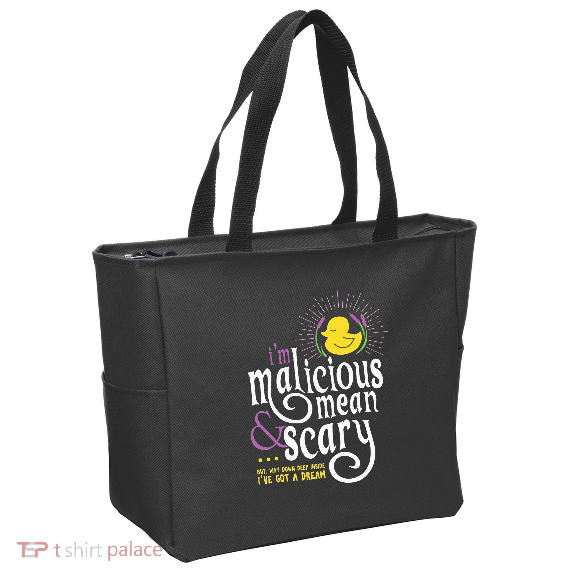 The Snuggly Duckling Malicious Mean & Scary Tote Bag