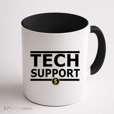 Tech Support Elon Musk D.O.G.E. Coffee Mug back