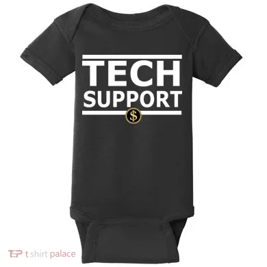 Tech Support Elon Musk D.O.G.E. Baby Bodysuit