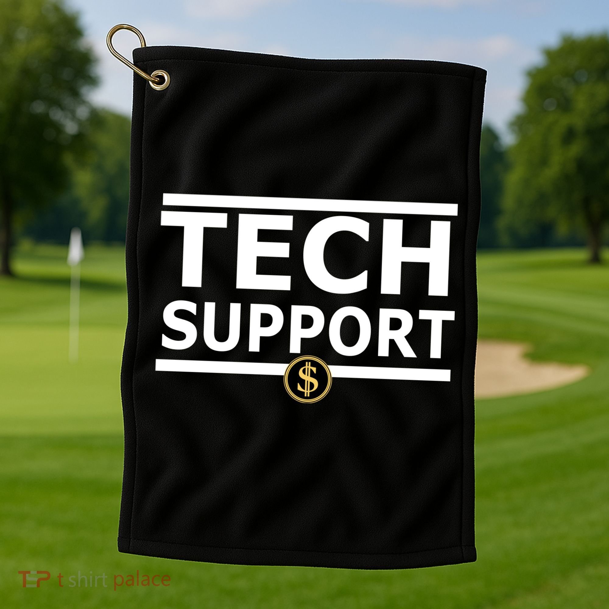 Tech Support Elon Musk D.O.G.E. Golf Towel