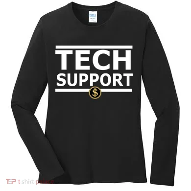 Tech Support Elon Musk D.O.G.E. Women's Long Sleeve Shirt