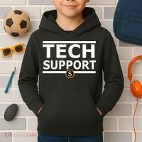 Tech Support Elon Musk D.O.G.E. Kids Hoodie thumb 2
