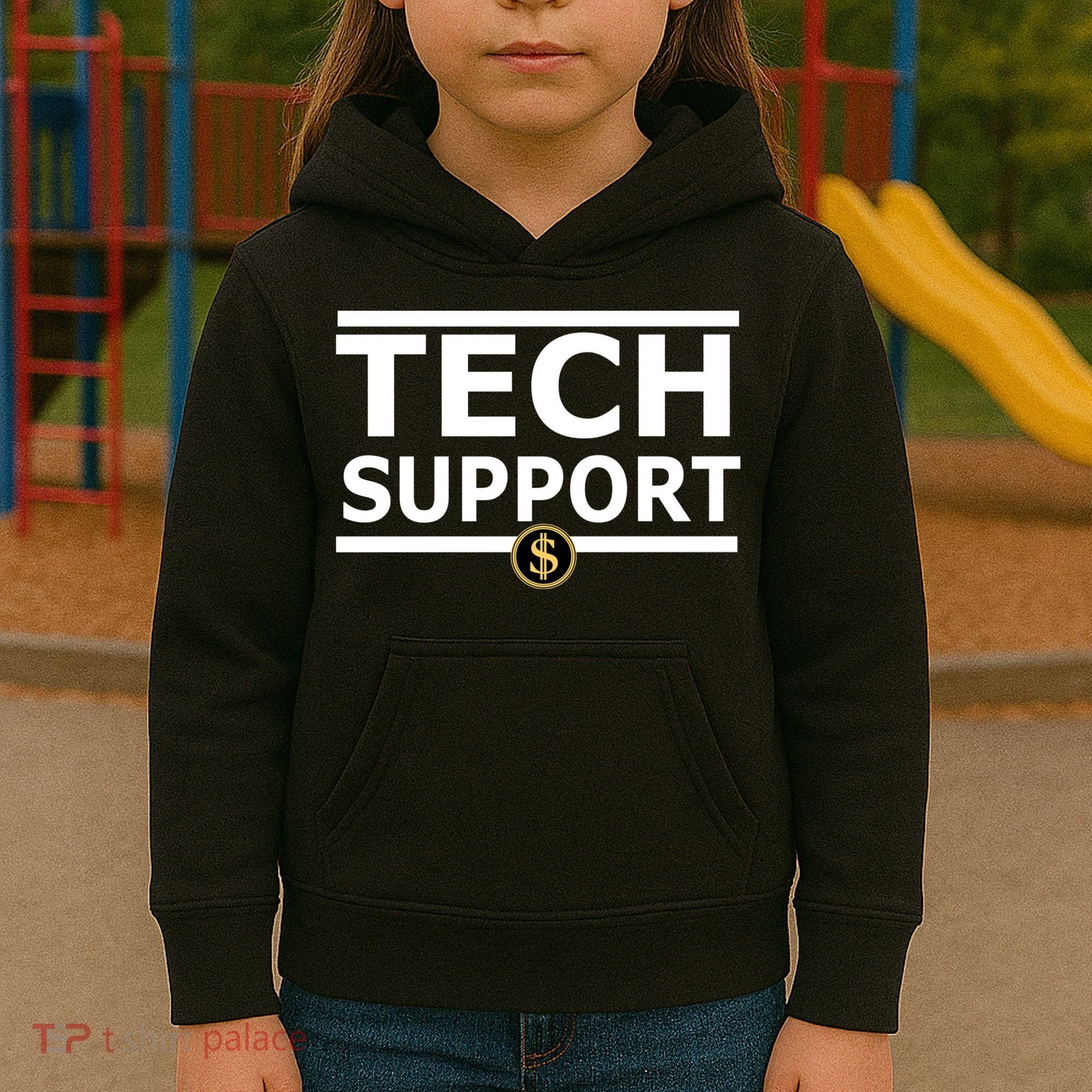 Tech Support Elon Musk D.O.G.E. Kids Hoodie