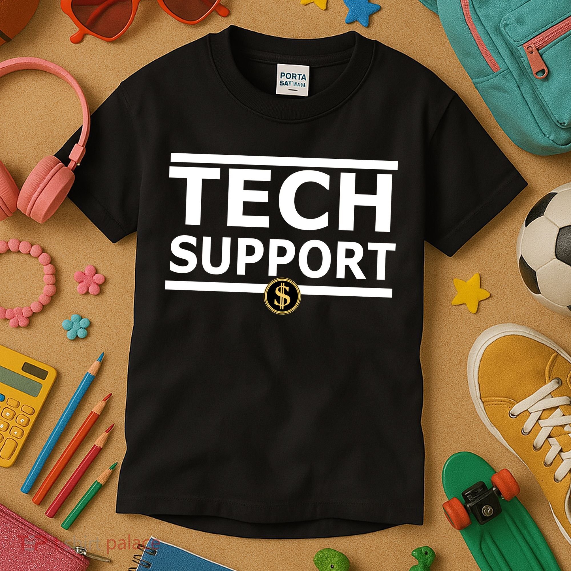 Tech Support Elon Musk D.O.G.E. Kids T-Shirt