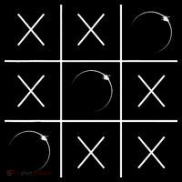 Total Solar Eclipse Tic Tac Toe 04.08.2024 Women's Long Sleeve Shirt thumb 2