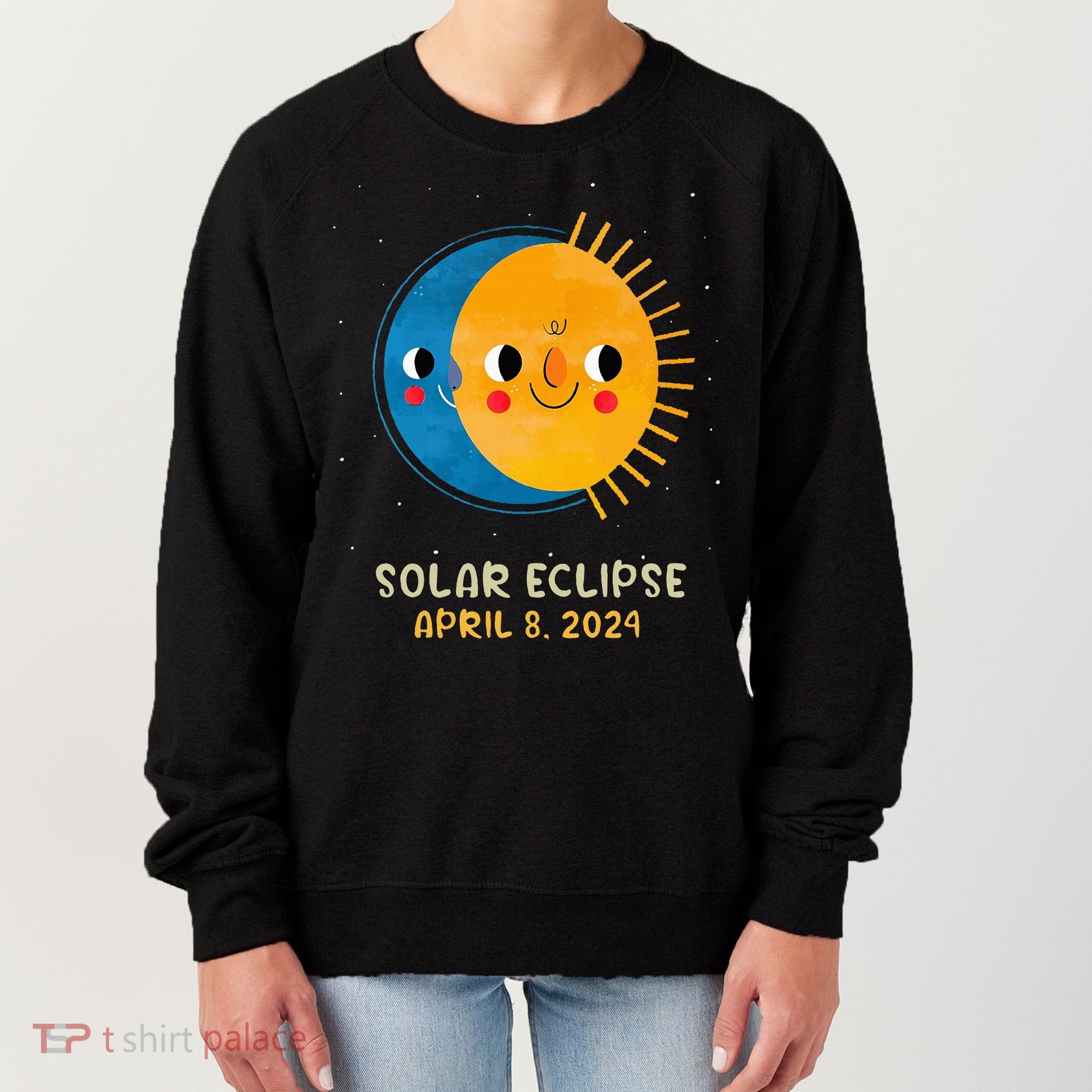 Total Solar Eclipse 2024 Cute Solar Eclipse Women's Sweatshirt