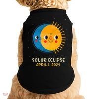 Total Solar Eclipse 2024 Cute Solar Eclipse Doggie Tank thumb 0