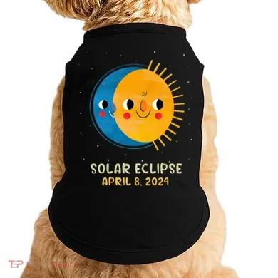 Total Solar Eclipse 2024 Cute Solar Eclipse Doggie Tank