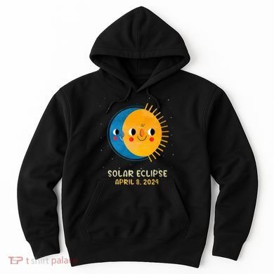 Total Solar Eclipse 2024 Cute Solar Eclipse Hoodie
