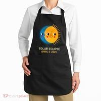 Total Solar Eclipse 2024 Cute Solar Eclipse Apron thumb 2