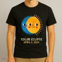 Total Solar Eclipse 2024 Cute Solar Eclipse T-Shirt thumb 3
