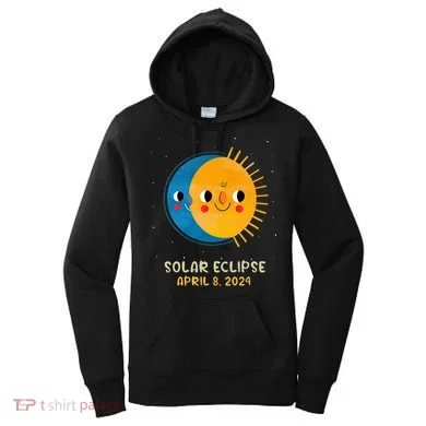 Total Solar Eclipse 2024 Cute Solar Eclipse Women's Hoodie
