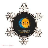 Total Solar Eclipse 2024 Cute Solar Eclipse Ornament thumb 0