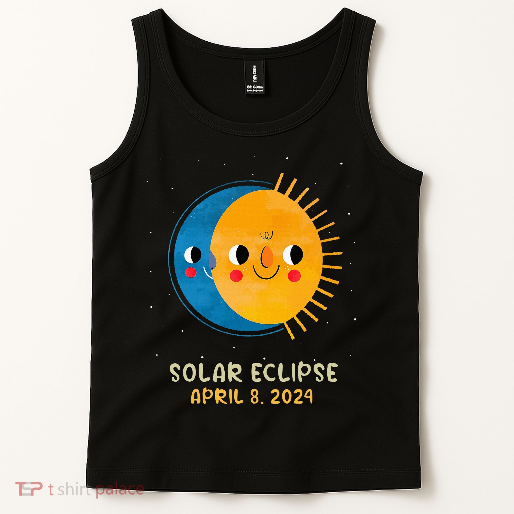Total Solar Eclipse 2024 Cute Solar Eclipse Tank Top