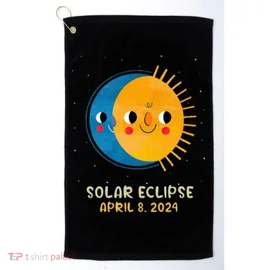 Total Solar Eclipse 2024 Cute Solar Eclipse Golf Towel