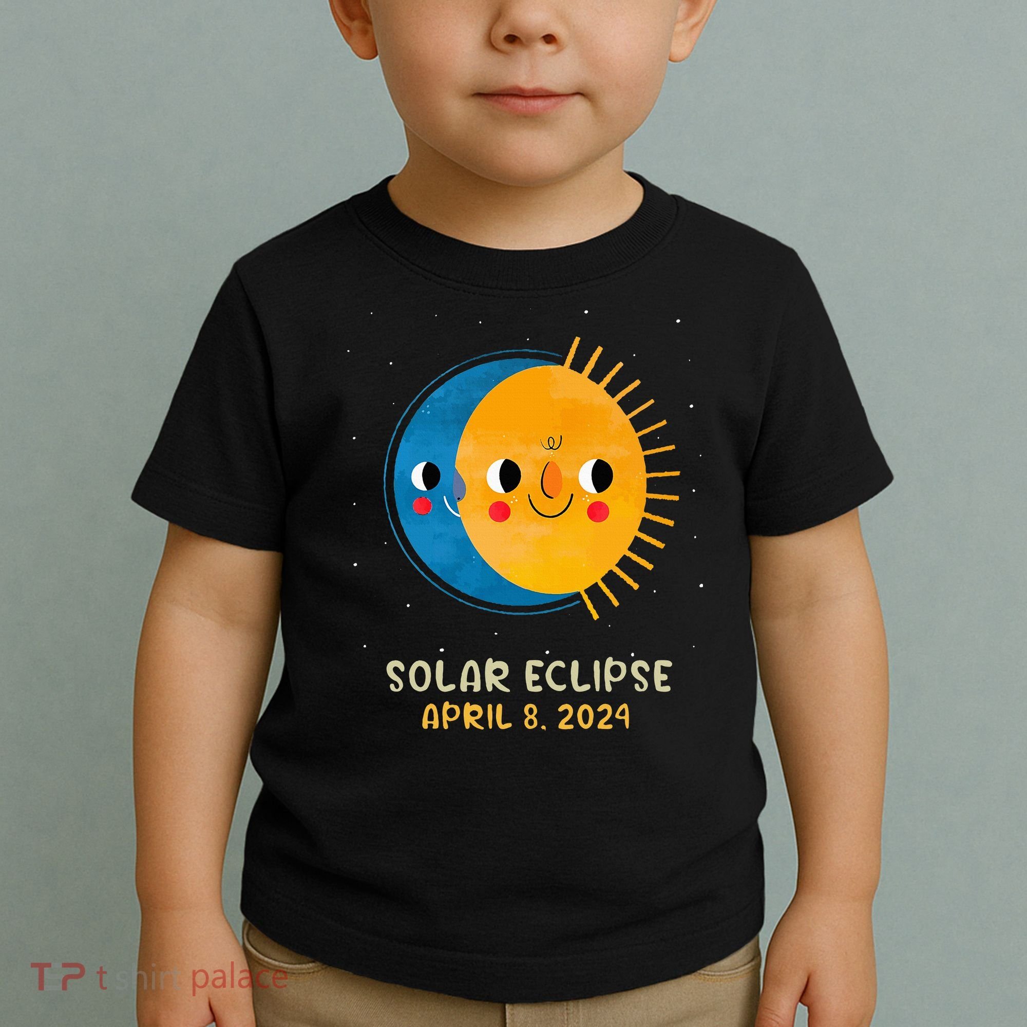 Total Solar Eclipse 2024 Cute Solar Eclipse Toddler T-Shirt