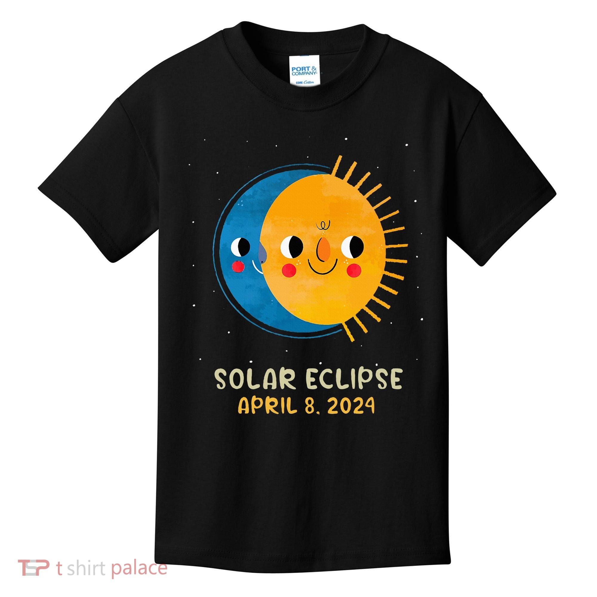 Total Solar Eclipse 2024 Cute Solar Eclipse Kids T-Shirt