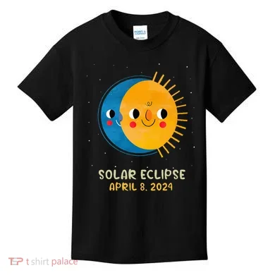 Total Solar Eclipse 2024 Cute Solar Eclipse Kids T-Shirt