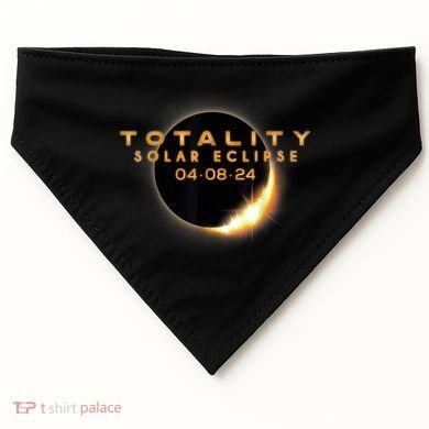 Total Solar Eclipse 04.08.2024 Totality USA-Made Doggie Bandana