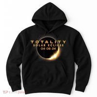 Total Solar Eclipse 04.08.2024 Totality Hoodie thumb 0