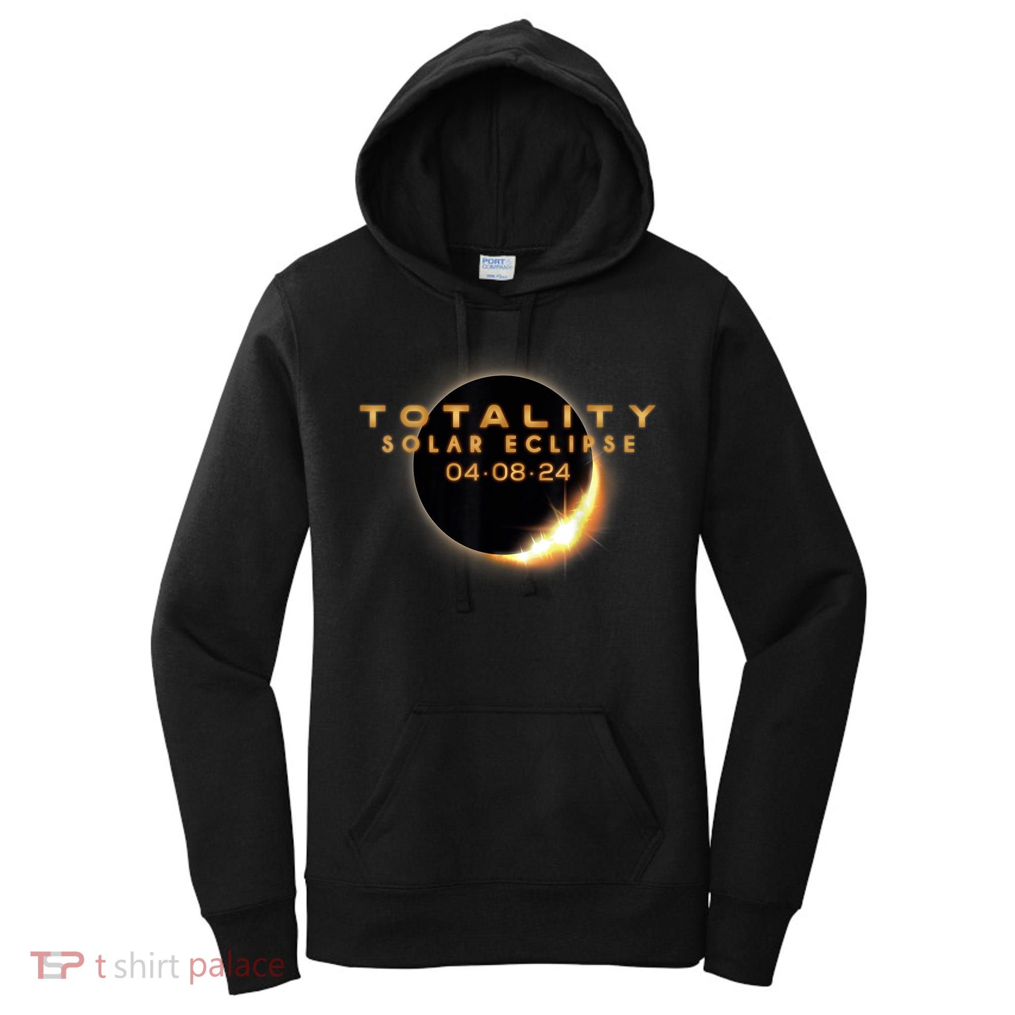 Total Solar Eclipse 04.08.2024 Totality Women's Hoodie