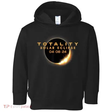 Total Solar Eclipse 04.08.2024 Totality Toddler Hoodie