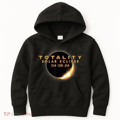 Total Solar Eclipse 04.08.2024 Totality Kids Hoodie