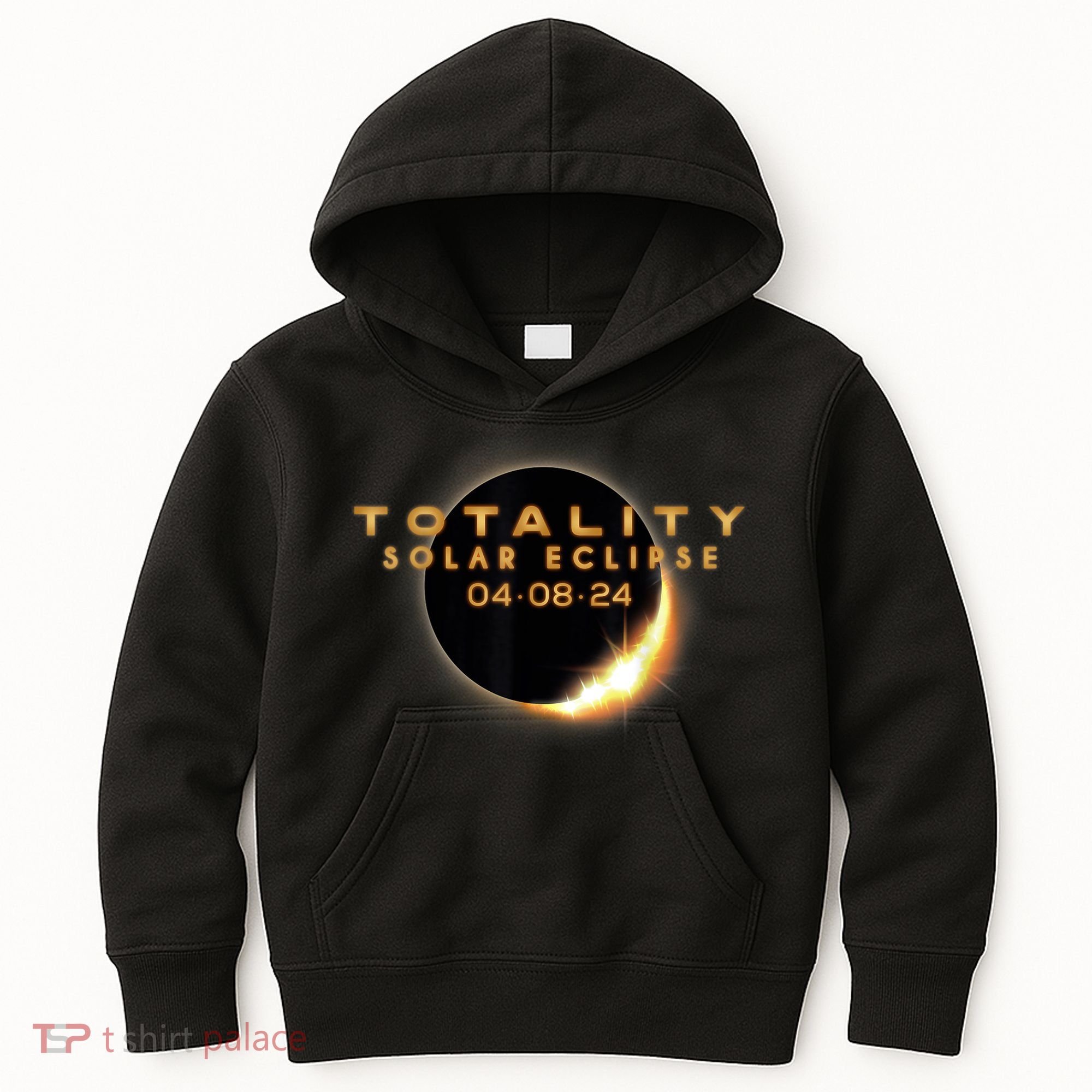 Total Solar Eclipse 04.08.2024 Totality Kids Hoodie
