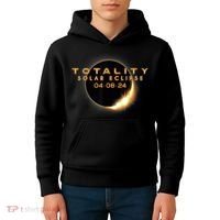 Total Solar Eclipse 04.08.2024 Totality Kids Hoodie thumb 4
