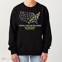 Totality Solar Eclipse Montreal Women's Sweatshirt thumb 0